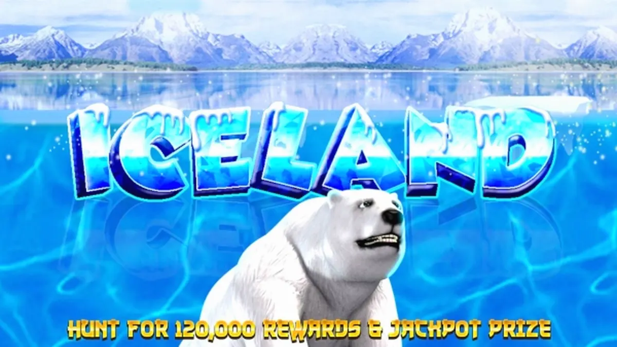 Pemandangan bertema es dalam permainan slot Iceland